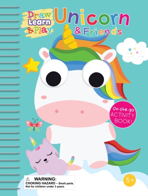 Draw, Learn & Play - Unicorn & Friends (Hardback Book)