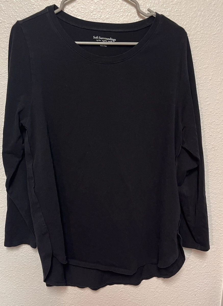 Plus Size - Cotton Modal Surplice Faux Wrap Top