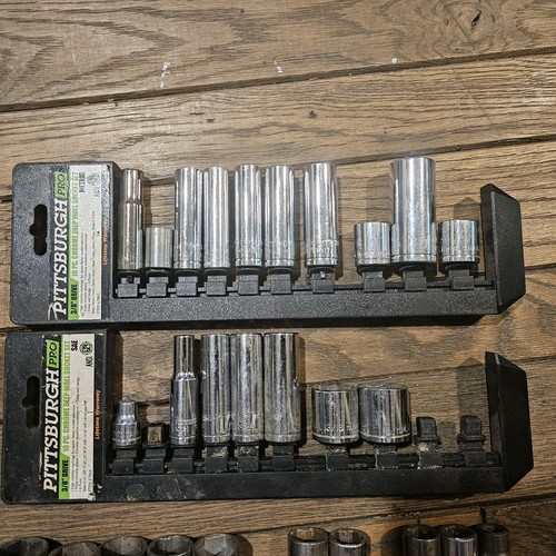 Mixed Lot Pittsburgh & Other 3/8" Drive Metric And SAE 38 Deep & Regular - Picture 3 of 7