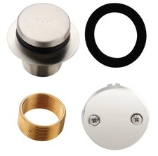 Set di guarnizioni per vasca di scarico in nichel spazzolato kit di conversione assemblaggio, vasca da bagno