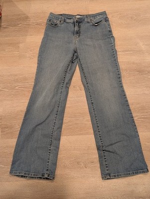 Levi's 512 Perfectly Slimming Boot Cut Jeans Blue Womens Size 12 Stretch Denim