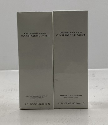 Donna Karan Cashmere Mist Eau de Toilette Fragrance Spray 50ml LOT OF 2