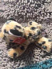 Aurora Cheetah Leopard Plush Stuffed Animal Cub Tan Black Toy with Tags