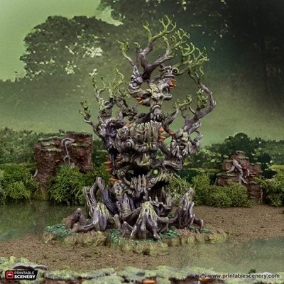 Plague Tree - The Gloaming Swamps - Printable Scenery Terrain Wargaming D&D DnD 