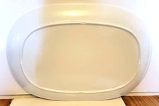 Vintage Texas Ware 141 Oval Serving Platter WHITE.  14"x10"