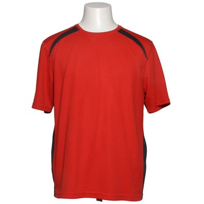 Crane, T-shirt, Größe: 54, Rot/Schwarz, Polyester, Einfarbig, Herren #Ymo