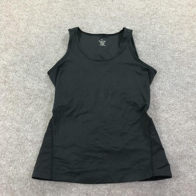 Tommie Copper Tank Top Womens XL Black Compression Lower Back Support Shapewear