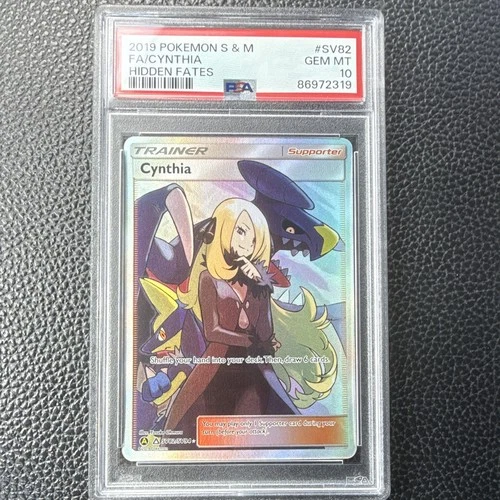 Pokémon TCG Hidden Fates Shiny Vault Cynthia SV82/SV94 Holo FA PSA 10