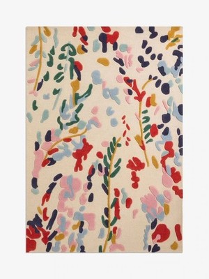 Pottery Barn Adeline Wollteppich | Handgefertigter Teppich | Designer Teppich...
