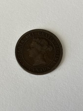 1881 H Canada Large Cent Lovely Circulated Brown Queen Victoria Canadian Penny