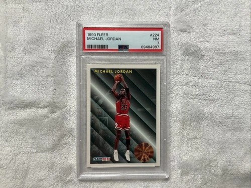 1993 Fleer Michael Jordan #224 PSA 7 NM Chicago Bulls NBA Card