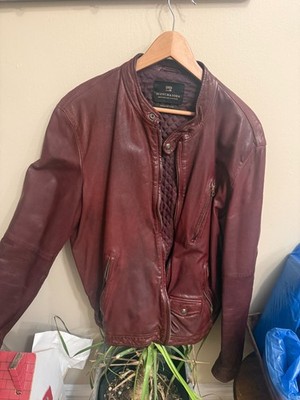 Scotch and Soda Cafe Racer Men's Leather Jacket
