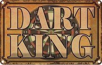 Blechschild 20X30 Cm Dart King Sport Hobby Deko Geschenk Metall Schild