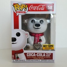 Funko Pop Coca-Cola Oso Polar Diamante Hot Topic Exclusivo 58 Figura Anuncio Iconos