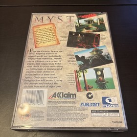 Myst (SEGA Saturn, 1995) Complete CIB w/ Reg Card - Tested and Working!