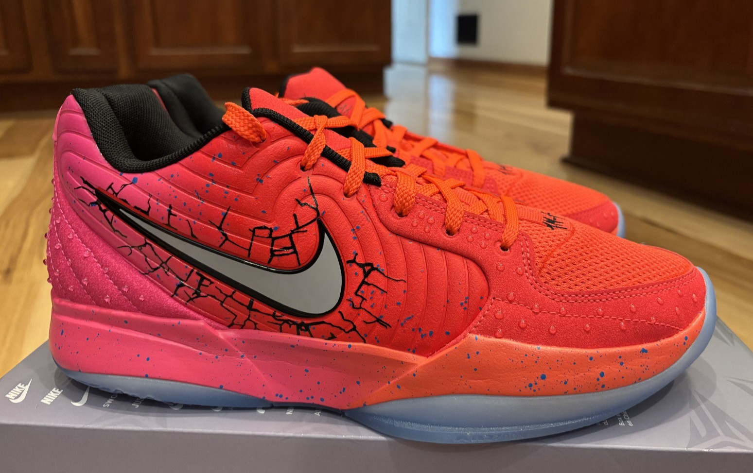 Nike Ja 2 Koolaid Bright Crimson Light Silver IF0302 600 Men's Size 8