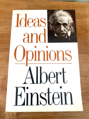 RARE! Ideas and Opinions by Albert Einstein (1985, Trade Paperback) GREAT SOFCOV