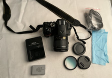 Nikon D3500 24.2MP DSLR Camera with 18-55mm AFP VR Lens extras