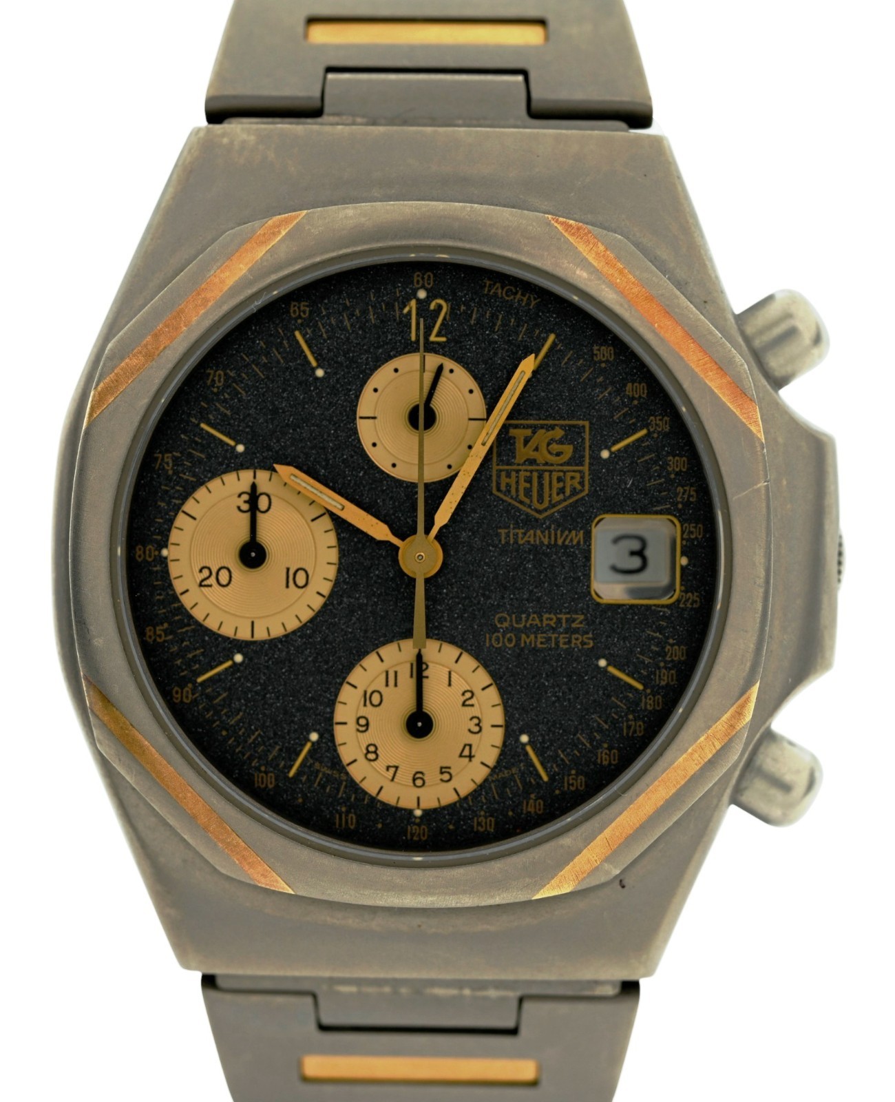 Tag Heuer 38mm Men's Titanium Chronograph 2000 Series Watch! Ref: 225.206-18!