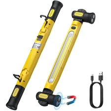 3200lm Bright LED Work Light for Mechanic, 6000mAh Rechargeable Underhood Wor...