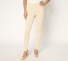 Belle by Kim Gravel Women's Petite Pants 10P Ponte Triple Brown A677002