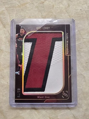 Kyle Lowry 2024-25 Panini Silhouette Jumbo Holo Gold Game Worn Heats /10 #JM-KYL