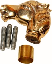 Brass Horse Head Solid Handle Victorian Style Walking Stick for Wooden Cane