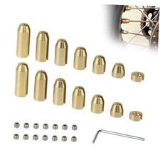 14 Pack Motorcycle Reusable Brass Wheel Spoke Balance Weights Refill Kits