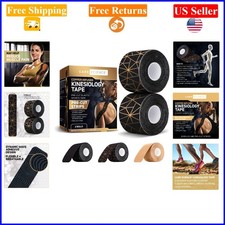 Waterproof Copper Infused Kinesiology Tape 40 Precut Strips for Sports Reco...