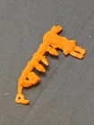 Vintage 1989 TMNT Teenage Mutant Ninja Turtles Rat King Figure Belt Weapon Part