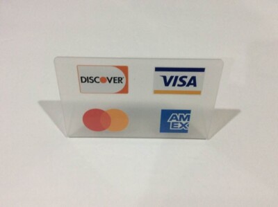 Credit card table sign | eBay