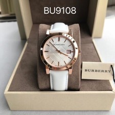 Montre Femme Authentique BURBERRY MADE SUISSE Plaqué or rose avec Date 369,00€