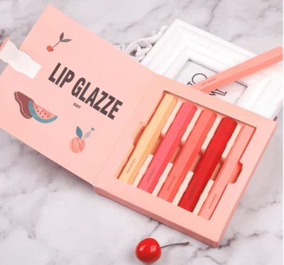 CaiJi Lip Glazze Suit 5pcs Liquid Lipstick Boxed Set - Geschenkidee