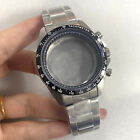 Strap Watch Accessories for Vk63 Movement 39Mm Mineral Glass Steel Watch Case +
