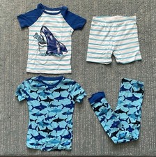 Member  s Mark Boy  s Favorite Pajama Set - Sharks 4 Piece Set Size 8
