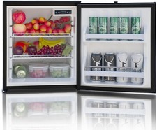 SMAD RV Refrigerator Portable Black Car Truck Fridge 2.2 Cu.Ft/60L DC 12/24V