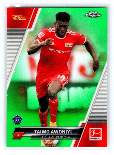 2021-22 TOPPS Chrome Bundesliga 16 Taiwo Awoniyi (1. FC Union Berlin) – RC /99