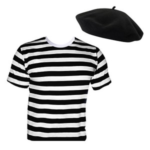 tee shirt rayé noir et blanc femme