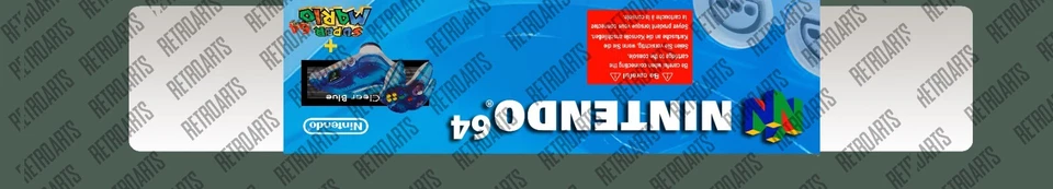 Nintendo 64 - Console Clear Blue SET - Photoshop Art Printable - Image 2 of 3