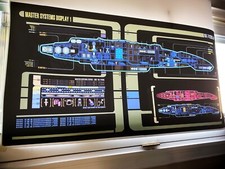 StAr TrEk prop DS9 defiant msd ship Master lcars translight print I WANT THAT!