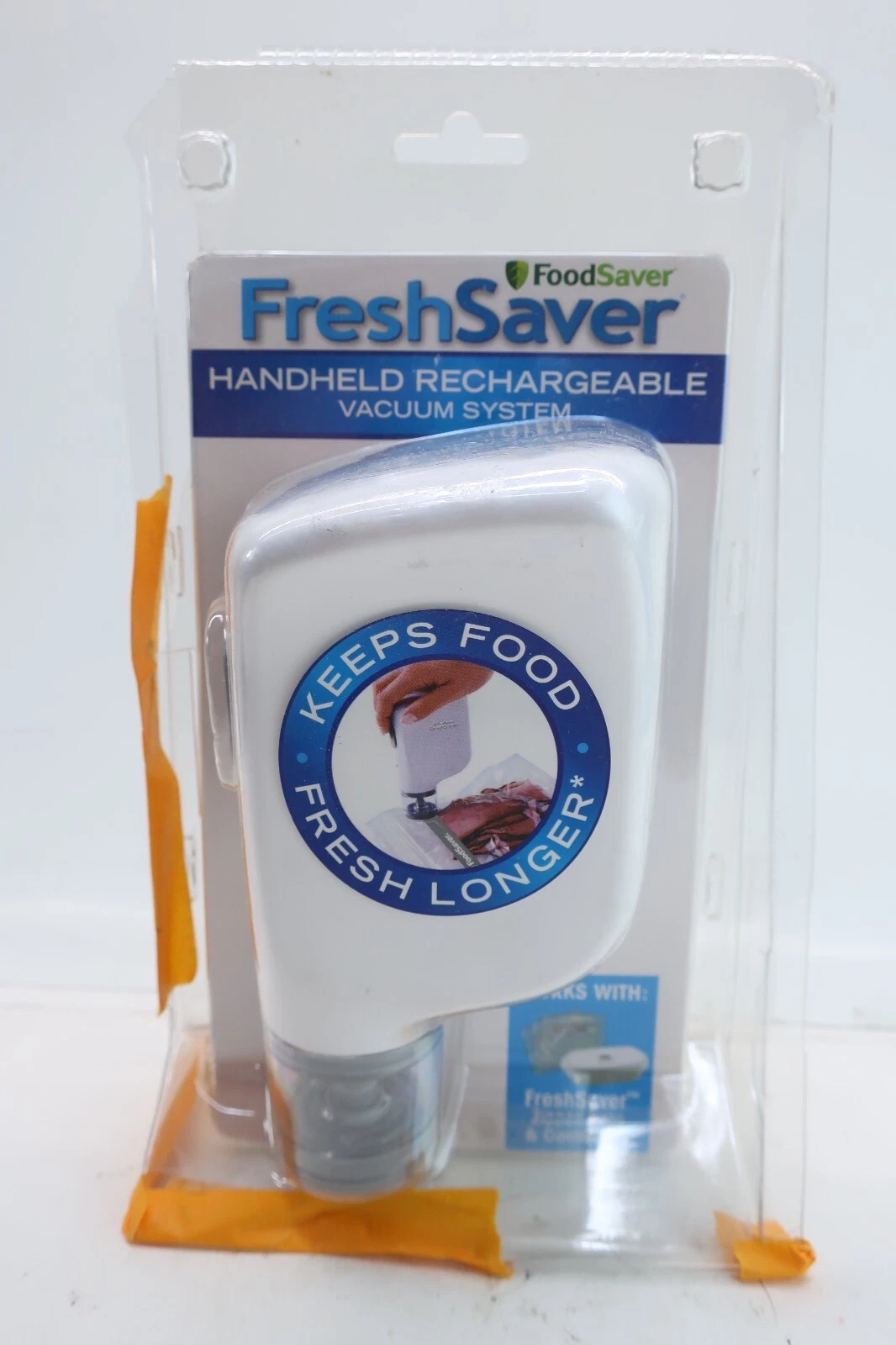 FoodSaver FreshSaver Handheld Rechareable White Vacuum Sealing System