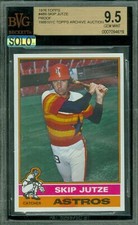 1976 TOPPS LOA # 489 SKIP JUTZE PROOF BGS 9.5 MAC SOLO FINEST GRADE $500 CARD *