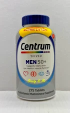 Centrum Silver MEN 50+, 275 Tablets ** Multivitamin & Multimineral **