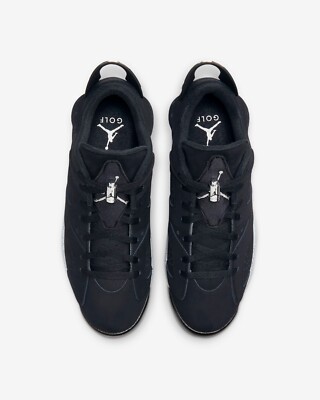 Nike Jordan Retro 6 G NRG Golf Shoes Sneakers Black/Silver FD0204