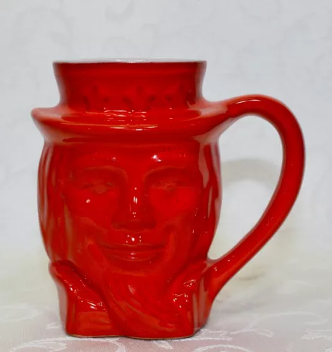 Frankoma Art Pottery, Uncle Sam Mug, Red, Bicentennial 1976