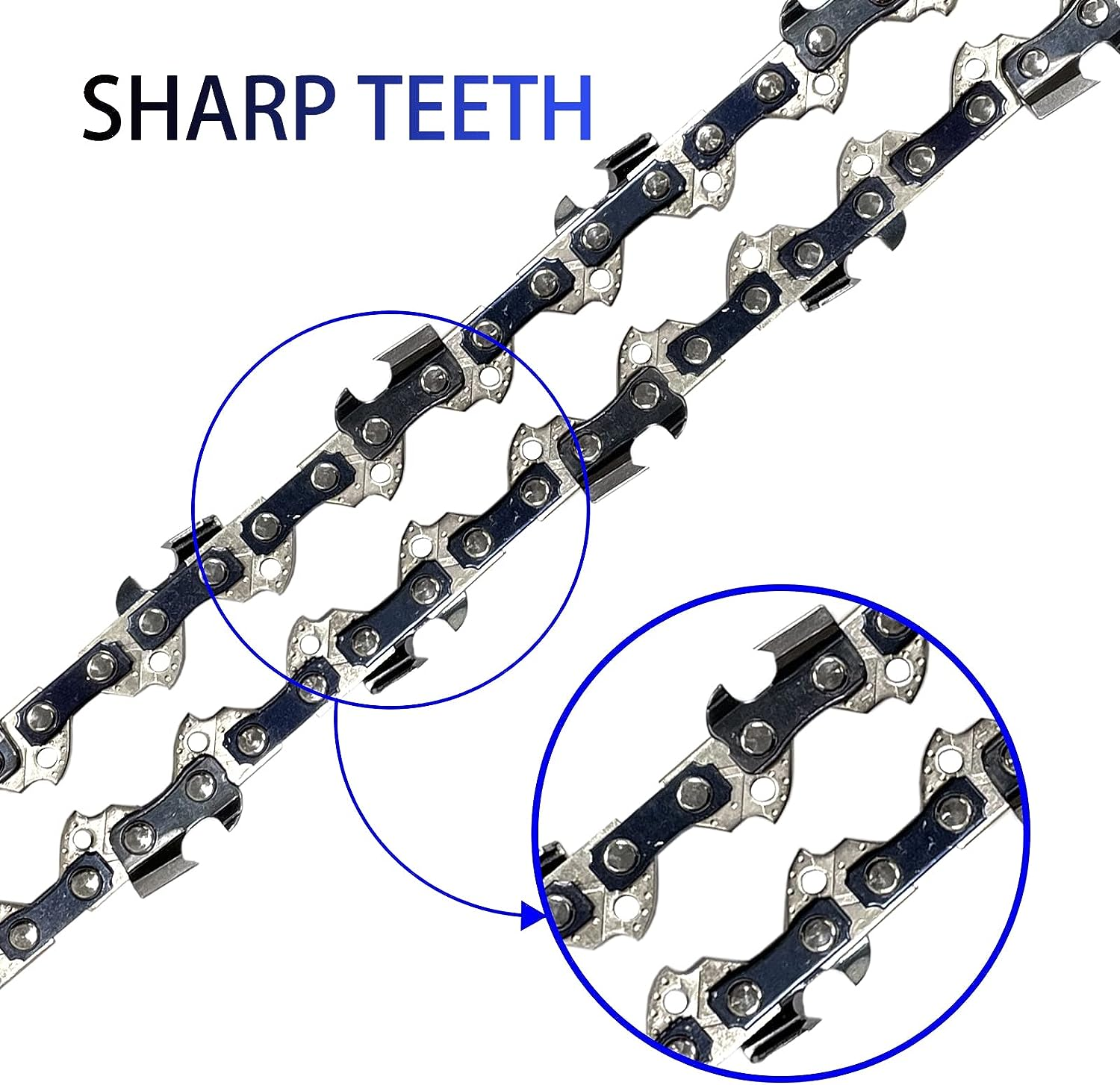 2PC 8" Pole Saw Chain Replacement for 9.5 In. Harbor Freight Portland