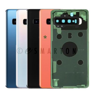 Samsung Galaxy S10/S10 Plus Battery Door Back Cover Glass Main Rear Camera Lens