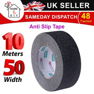 Antirutschband schwarz rutschfest hoher Grip selbstklebend Sicherheitsboden 50mm x 10m