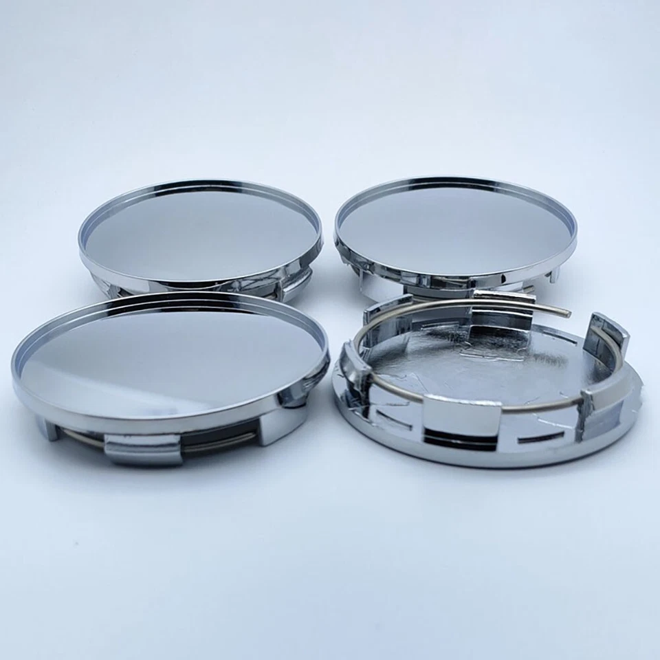 4X Universal Silver 63mm OZ Dia Wheel Tyre Center Hub Caps Cover — 第 2/4 张图片