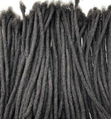 6''100% Human Hair Loc Extensions10 per bundle Handmade sm .04cm ship same day